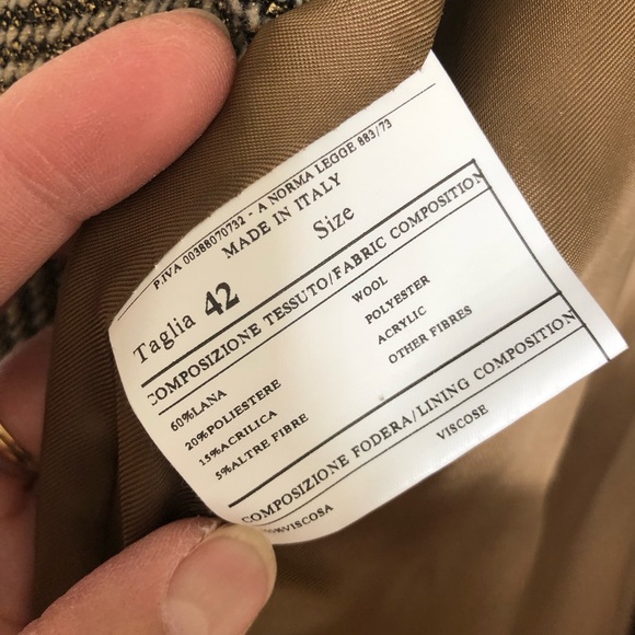 Stylish Wool Trench Coat - Made in Italy -Size 42-M - Picture 10 of 12